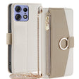 For Motorola Edge 50 Pro 5G Crossbody Litchi Texture Leather Phone Case(White) - Motorola Cases by PMC TechLife | Online Shopping South Africa | PMC TechLife | Buy Now Pay Later Mobicred
