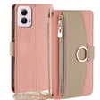 For Motorola Moto G Power 5G 2024 Crossbody Litchi Texture Leather Phone Case(Pink) - Motorola Cases by PMC TechLife | Online Shopping South Africa | PMC TechLife | Buy Now Pay Later Mobicred