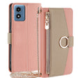 For Motorola Moto G 5G 2024 Crossbody Litchi Texture Leather Phone Case(Pink) - Motorola Cases by PMC TechLife | Online Shopping South Africa | PMC TechLife | Buy Now Pay Later Mobicred