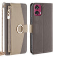 For Motorola Edge 50 Fusion 5G Crossbody Litchi Texture Leather Phone Case(Grey) - Motorola Cases by PMC TechLife | Online Shopping South Africa | PMC TechLife | Buy Now Pay Later Mobicred