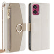 For Motorola Edge 50 Fusion 5G Crossbody Litchi Texture Leather Phone Case(White) - Motorola Cases by PMC TechLife | Online Shopping South Africa | PMC TechLife | Buy Now Pay Later Mobicred