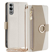 For OnePlus Nord CE4 Crossbody Litchi Texture Leather Phone Case(White)