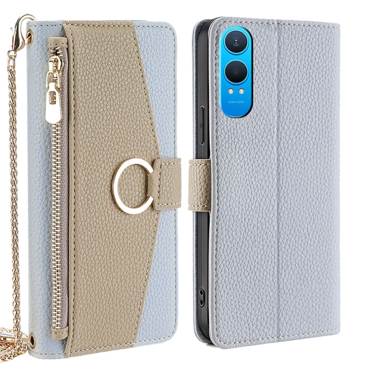 For OnePlus Nord CE 4 Lite 5G Crossbody Litchi Texture Leather Phone Case(Blue) - OnePlus Cases by PMC TechLife | Online Shopping South Africa | PMC TechLife | Buy Now Pay Later Mobicred