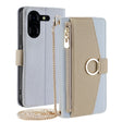 For Tecno Pova 5 Pro Crossbody Litchi Texture Leather Phone Case(Blue) - Tecno Cases by PMC TechLife | Online Shopping South Africa | PMC TechLife | Buy Now Pay Later Mobicred