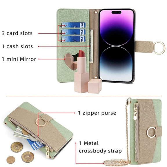 For Tecno Camon 19 Neo Crossbody Litchi Texture Leather Phone Case(Green)