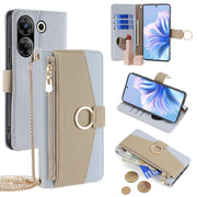 For Tecno Camon 20 Pro 5G Crossbody Litchi Texture Leather Phone Case(Blue)