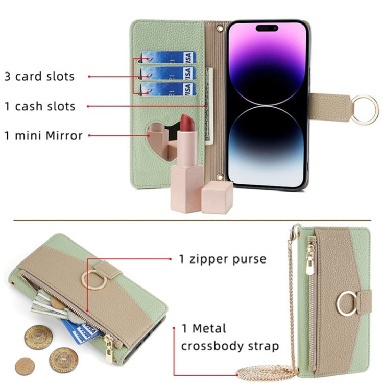 For Tecno Pova Neo 3 Crossbody Litchi Texture Leather Phone Case(Green)