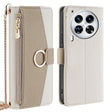 For Tecno Camon 30 Premier 5G Crossbody Litchi Texture Leather Phone Case(White) - Tecno Cases by PMC TechLife | Online Shopping South Africa | PMC TechLife | Buy Now Pay Later Mobicred