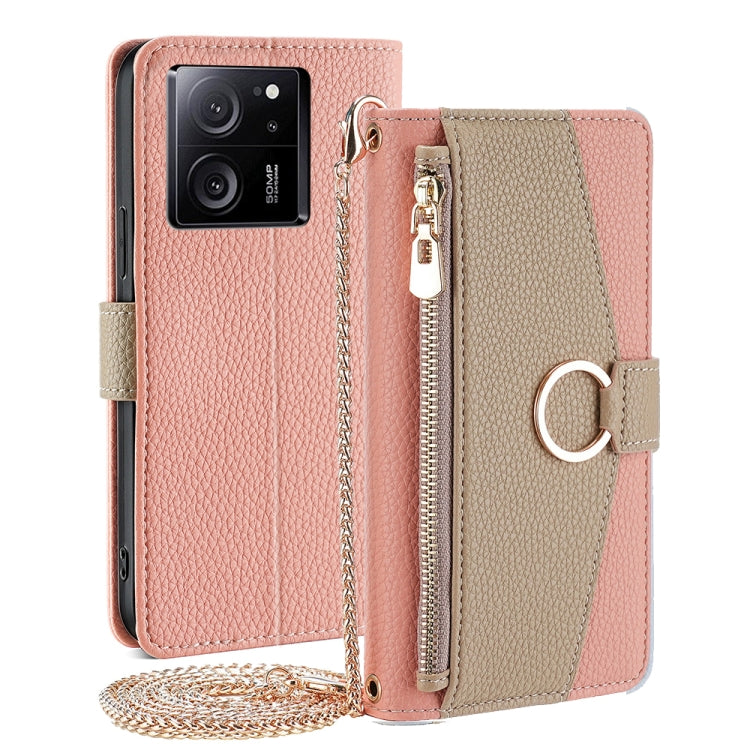 For Xiaomi Redmi K60 Ultra Crossbody Litchi Texture Leather Phone Case(Pink) - Redmi K60 Ultra Cases by PMC TechLife | Online Shopping South Africa | PMC TechLife | Buy Now Pay Later Mobicred