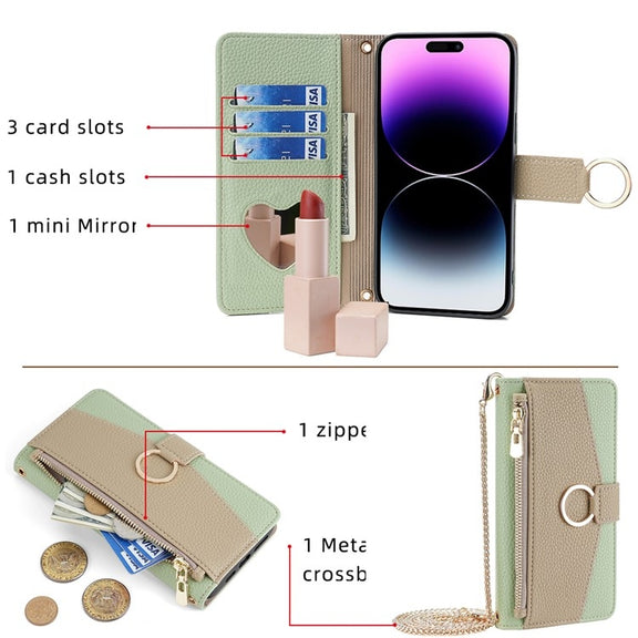 For Nokia G42 5G Crossbody Litchi Texture Leather Phone Case(Green)