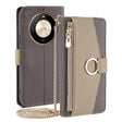 For Honor X50 5G Crossbody Litchi Texture Leather Phone Case(Grey) - Honor Cases by PMC TechLife | Online Shopping South Africa | PMC TechLife | Buy Now Pay Later Mobicred