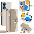 For Honor X7 4G Crossbody Litchi Texture Leather Phone Case(White) - Honor Cases by PMC TechLife | Online Shopping South Africa | PMC TechLife | Buy Now Pay Later Mobicred