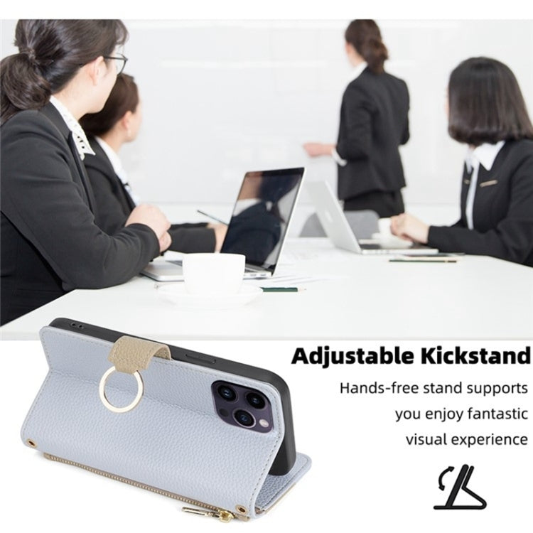 For Honor X9a 5G Crossbody Litchi Texture Leather Phone Case(Blue) - Honor Cases by PMC TechLife | Online Shopping South Africa | PMC TechLife | Buy Now Pay Later Mobicred