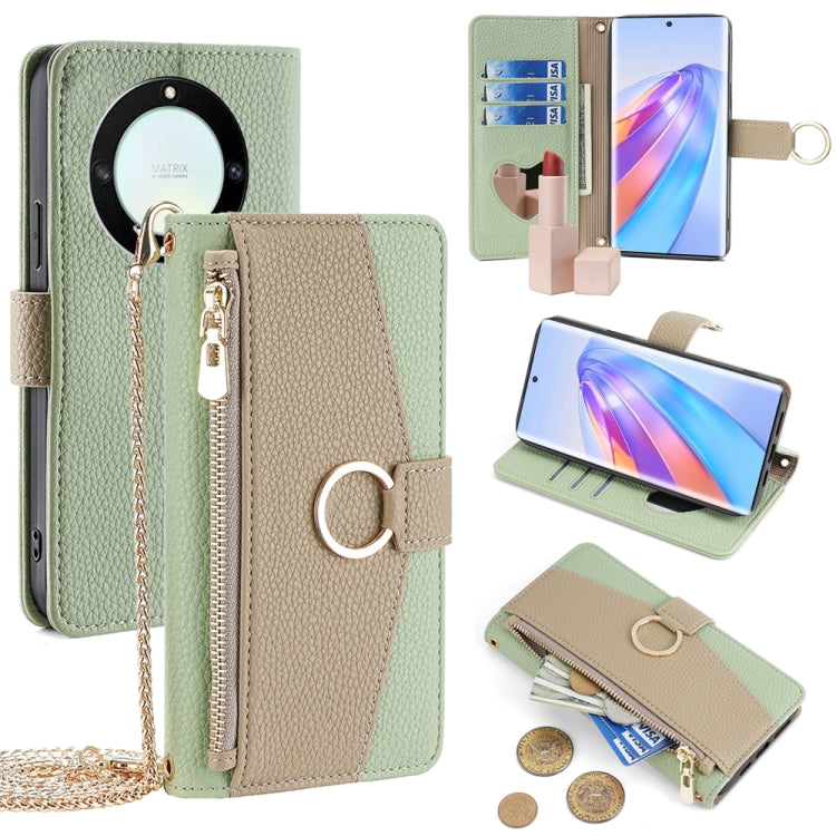 For Honor X40 Crossbody Litchi Texture Leather Phone Case(Green) - Honor Cases by PMC TechLife | Online Shopping South Africa | PMC TechLife | Buy Now Pay Later Mobicred