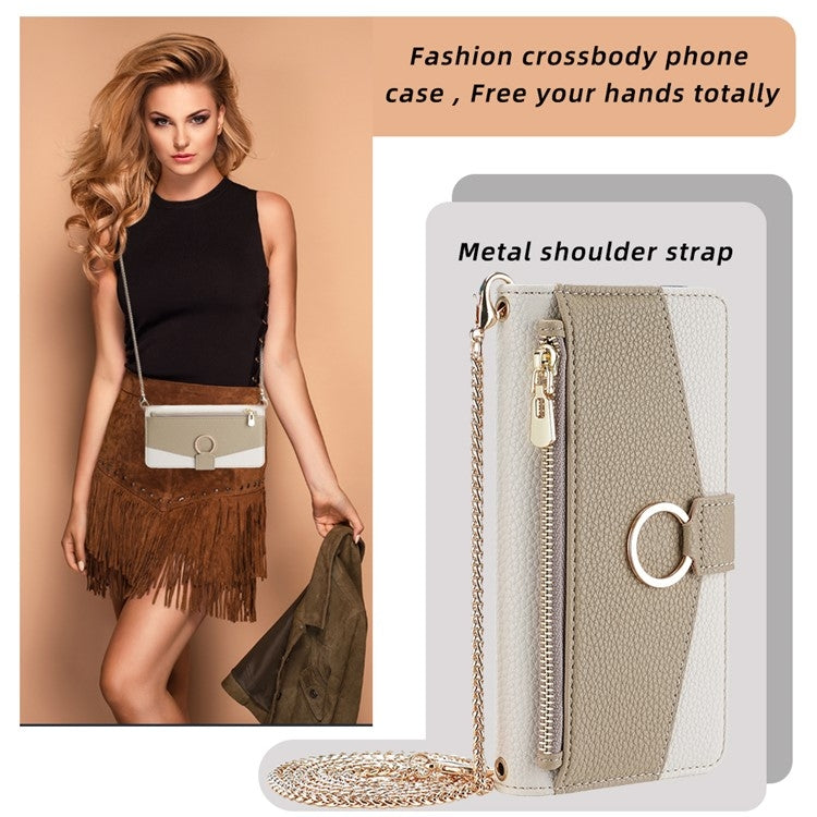 For Honor 200 5G Crossbody Litchi Texture Leather Phone Case(White) - Honor Cases by PMC Jewellery | Online Shopping South Africa | PMC Jewellery | Buy Now Pay Later Mobicred