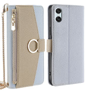 For Sony Xperia 10 VI Crossbody Litchi Texture Leather Phone Case(Blue)