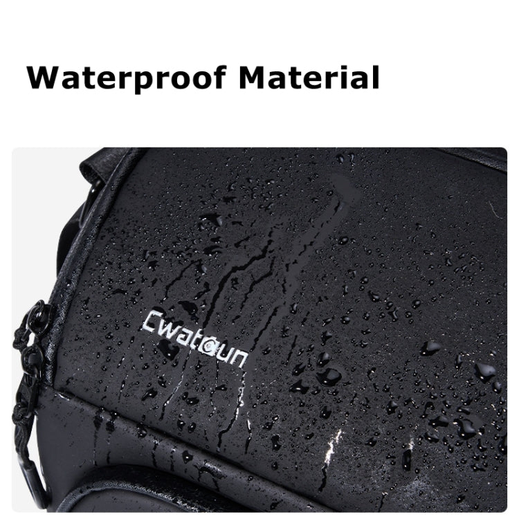 Cwatcun D101 Crossbody Camera Bag Photography Lens Shoulder Bag, Size:20 x 20.5 x 15cm(Black)