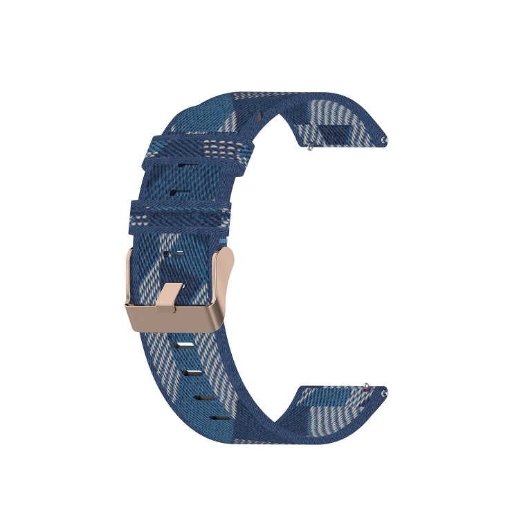 20mm Universal Stripe Weave Nylon Watch Band(Blue) - free shipping - PMc TechLife - Order now!