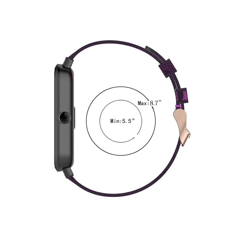 20mm Universal Stripe Weave Nylon Watch Band(Grey) - free shipping - PMc TechLife - Order now!