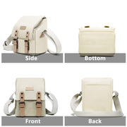 Cwatcun N1 Retro Multifunctional Canvas Water-resistant Digital Camera Photography Bag, Size:22.5 x 14.5 x 27cm Coffee