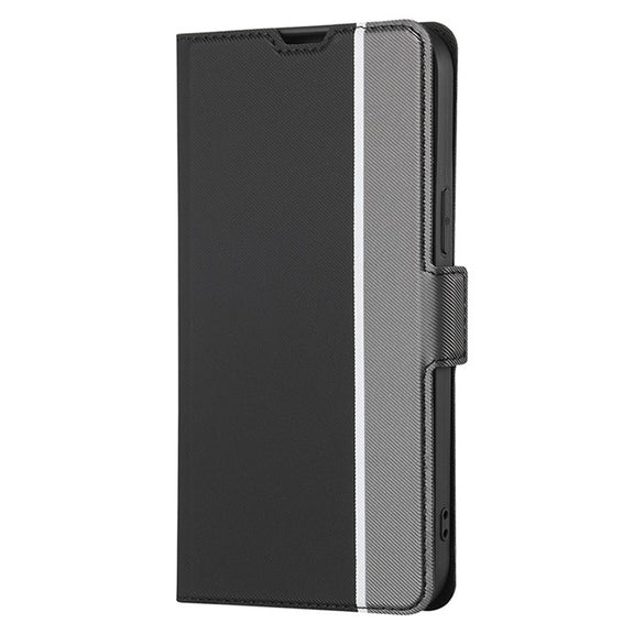 For Motorola Edge 5G 2024 Twill Texture Side Button Leather Phone Case(Black)
