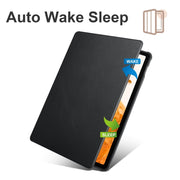 For Samsung Galaxy Tab S10+ / S9+ Acrylic 360 Degree Rotation Holder Tablet Leather Case(Black)