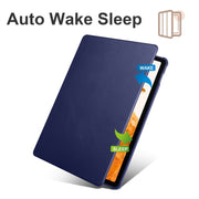 For Samsung Galaxy Tab S10+ / S9+ Acrylic 360 Degree Rotation Holder Tablet Leather Case(Dark Blue)