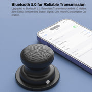 EWA A117 Portable Mini Magnetic Phone Holder Bluetooth Metal Speaker(Silver)