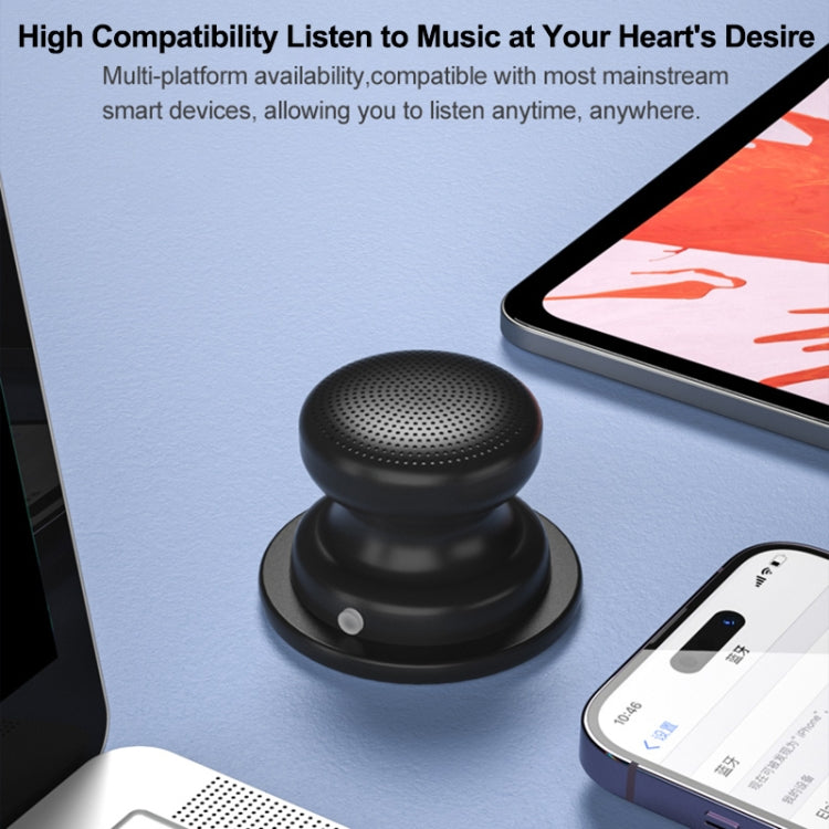 EWA A117 Portable Mini Magnetic Phone Holder Bluetooth Metal Speaker(Blue)