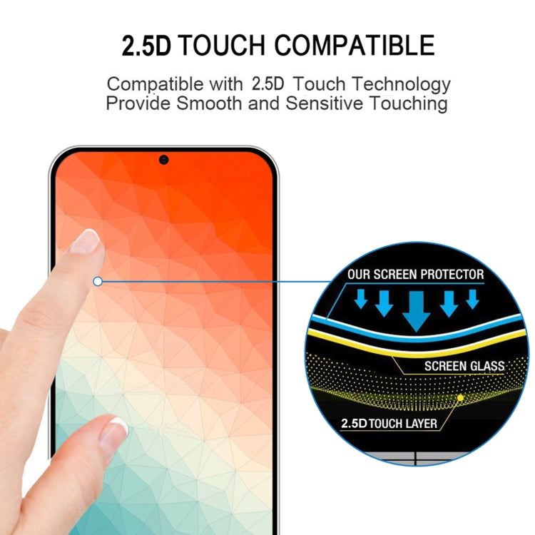 For Samsung Galaxy S24+ 5G 25pcs Full Glue Screen Tempered Glass Film, Support Fingerprint Unlocking