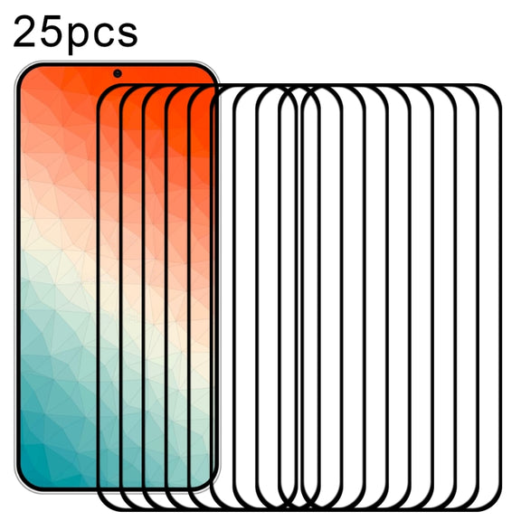 For Samsung Galaxy S24+ 5G 25pcs Full Glue Screen Tempered Glass Film, Support Fingerprint Unlocking