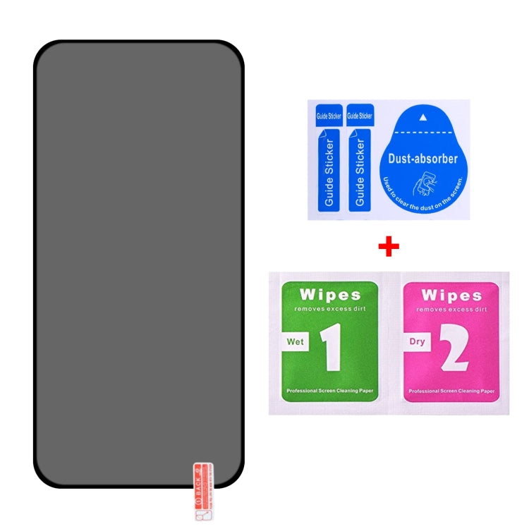 For Samsung Galaxy S24 5G 25pcs Full Cover Anti-peeping Tempered Glass Film,  Support Fingerprint Unlocking