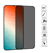 For Samsung Galaxy S24 5G 25pcs Full Cover Anti-peeping Tempered Glass Film,  Support Fingerprint Unlocking