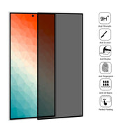 For Samsung Galaxy S24 Ultra 5G 25pcs Full Cover Anti-peeping Tempered Glass Film,  Support Fingerprint Unlocking