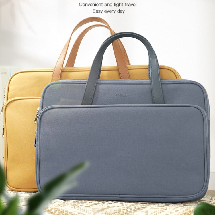 Yesido WB36 14 inch Water-resistant Oxford Cloth Laptop Bag(Yellow)