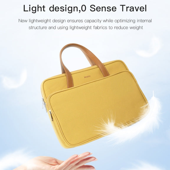 Yesido WB36 14 inch Water-resistant Oxford Cloth Laptop Bag(Yellow)