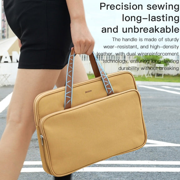 Yesido WB36 14 inch Water-resistant Oxford Cloth Laptop Bag(Yellow)
