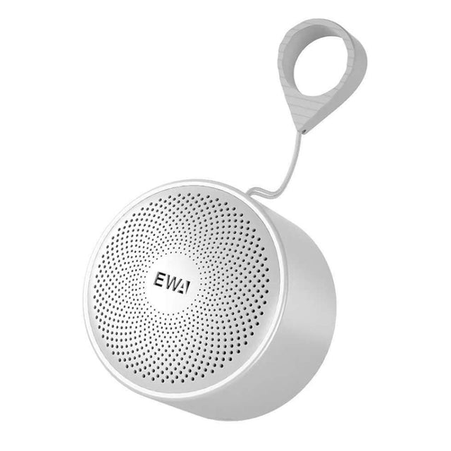 EWA A124 Portable Mini TWS Bluetooth Speaker Outdoor IPX5 Water-resistant Subwoofer(Silver)