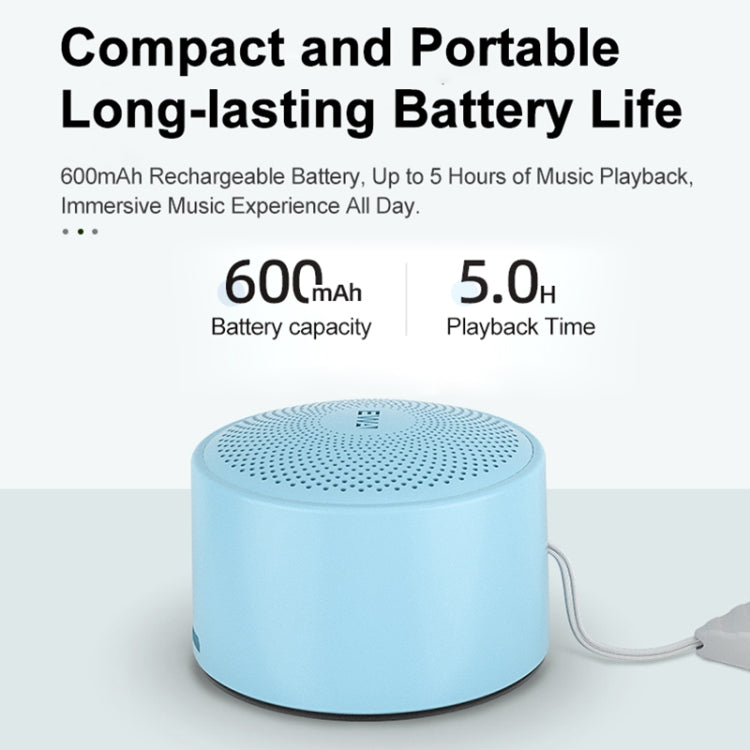 EWA A124 Portable Mini TWS Bluetooth Speaker Outdoor IPX5 Water-resistant Subwoofer(Blue)
