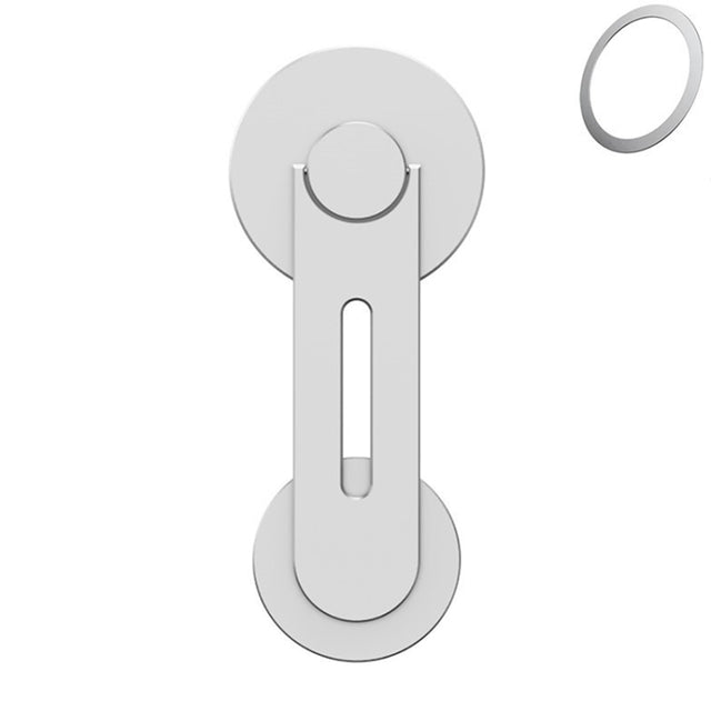 ZF013 For Tesla MagSafe Magnetic Hidden Phone Holder, Flip Version(Silver)