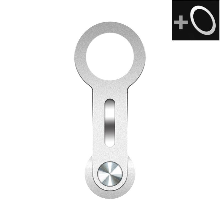 ZF012 For Tesla Magnetic Hidden Phone Holder, with 2pcs Magnets Sheet(Silver) - Car Holders by PMC TechLife | Online Shopping South Africa | PMC TechLife | Buy Now Pay Later Mobicred