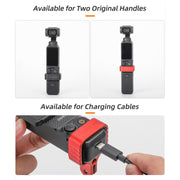 For DJI OSMO Pocket 3 Metal Expansion Bracket Adapter Frame Holder with Screw(Black)