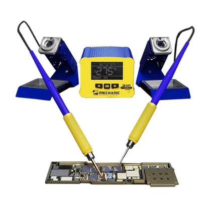 Mechanic 210MAX Dual Station Thermostatic Adjustable Digital Display Soldering Station, Plug:US - free shipping - PMC Jewellery - Order now!