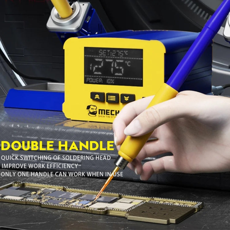 Mechanic 210MAX Dual Station Thermostatic Adjustable Digital Display Soldering Station, Plug:US - free shipping - PMC Jewellery - Order now!