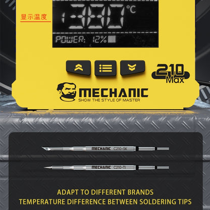Mechanic 210MAX Dual Station Thermostatic Adjustable Digital Display Soldering Station, Plug:US - free shipping - PMC Jewellery - Order now!