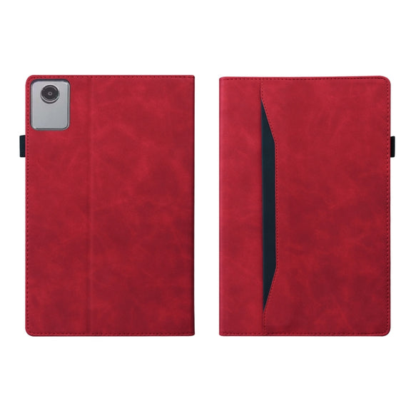 For Lenovo Tab M11 / Xiaoxin Pad 11 2024 Business Shockproof Horizontal Flip Leather Tablet Case(Red)
