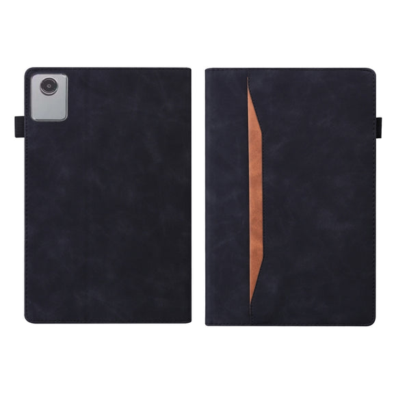 For Lenovo Tab M11 / Xiaoxin Pad 11 2024 Business Shockproof Horizontal Flip Leather Tablet Case(Black)