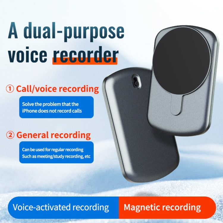 JNN A1 Strong Magnetic Mobile Call Voice Recorder, Memory:16GB(Black)