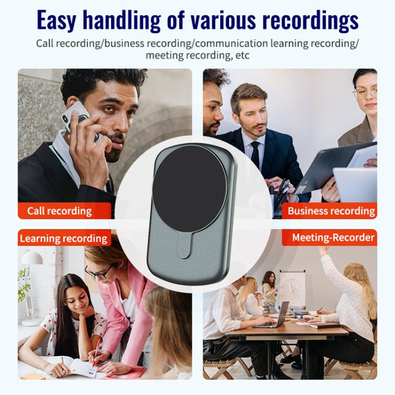 JNN A1 Strong Magnetic Mobile Call Voice Recorder, Memory:16GB(Black)