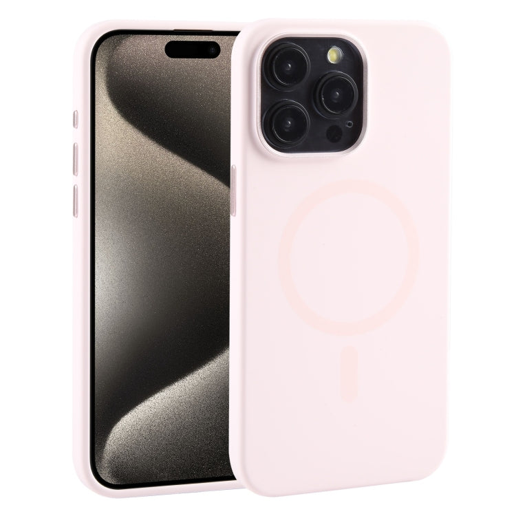 For iPhone 15 Pro Mutural Karen Series Liquid Silicone Magsafe Phone Case(Pink) - iPhone 15 Pro Cases by Mutural | Online Shopping South Africa | PMC TechLife | Buy Now Pay Later Mobicred